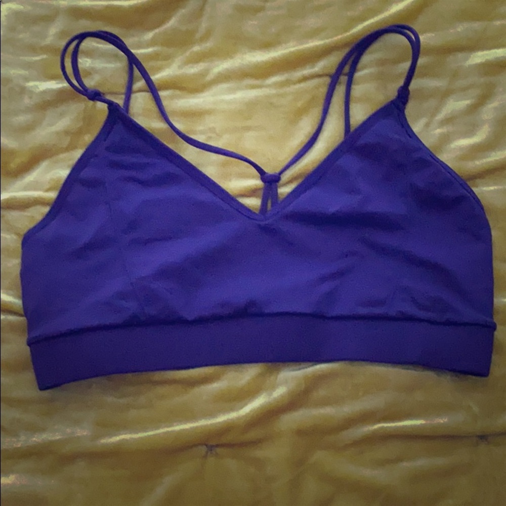 Fabletics purple sports bra sz L